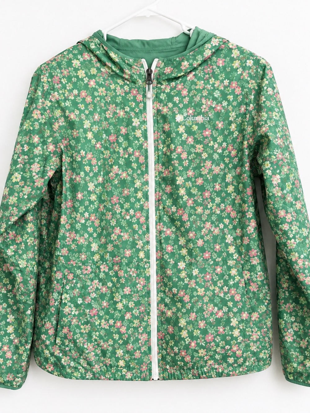 Columbia Reversible Floral Hooded Jacket Women’s Small